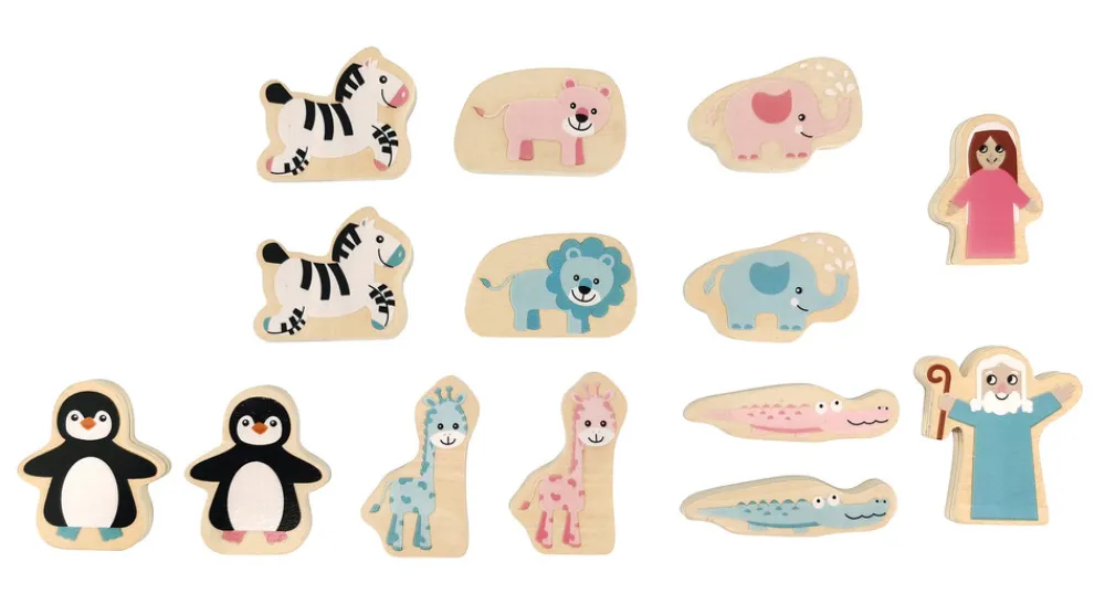 Magni Noahs Ark træk putteboks - FSC®- Figurer|Puttekasser