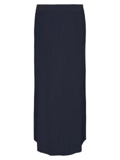 MamaLicious Noela plisse midi nederdel - navy blazer- Kjoler/Nederdele