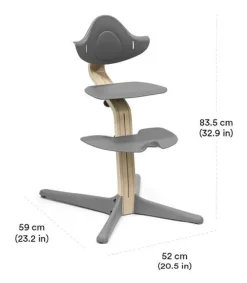 Stokke Nomi Nomi bundle - Højstol, Newborn sæt og babysæt - sort/natur-Børn Højstole Med Tilbehør