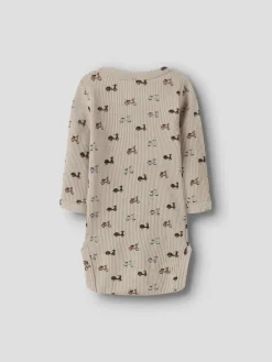 NAME IT Nooter Langærmet Body - Island Fossil- Bodystocking Langærmet