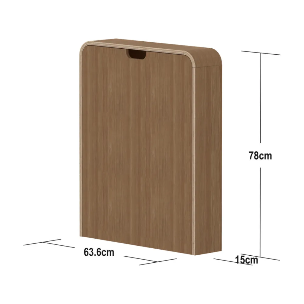 FLEXA Nova væghængt Puslebord, eg-Børn Pusleborde|Pusleborde