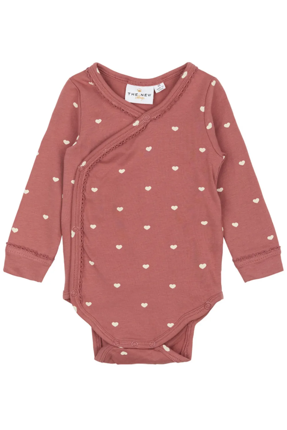 The New Siblings Nova Wrap Body langærmet - WITHERED R- Bodystocking M. Skrålukning