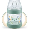 NUK for Nature Learner Bottle Silicon - Grøn- Træningskopper Og Flasker