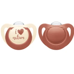 NUK Sut - for Nature Silicone S2 rød 2-pak- Sutter