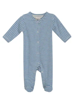 Serendipity Organics Nyfødt Dragt - AZURSTRIPE- Heldragter M. Fod