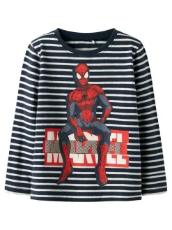 NAME IT Odys Spiderman Trøje - Navy Blazer- Cardigans, Veste & Trøjer|Licens