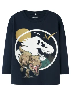 NAME IT Ollo Jurassic Trøje - Navy Blazer- Bluser