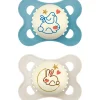 MAM Original Night 0-6m Silicone Blue- Sutter