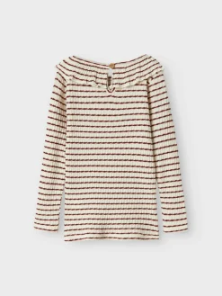 Lil' Atelier Osophia Bluse - Hot Chocolate- Bluser