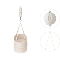 Moonboon Oval vugge inkl. stativ og motor - Natur-Børn Vugger