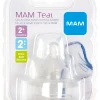 MAM 2-Pak Flaskesut Teat, Størrelse 2- Sutteflasker