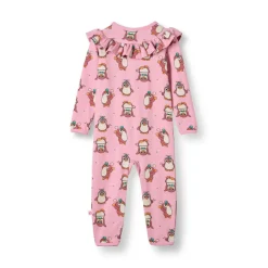 Småfolk Paula Red Heldragt - Lace- Heldragter U. Fod