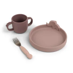 Done By Deer Peekaboo spisesæt - powder- Service