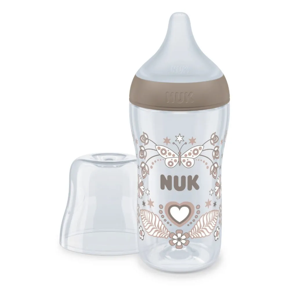 NUK Perfect Match PP sutteflaske 260 ml - Heart- Sutteflasker