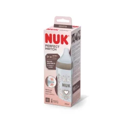 NUK Perfect Match PP sutteflaske 260 ml - Heart- Sutteflasker