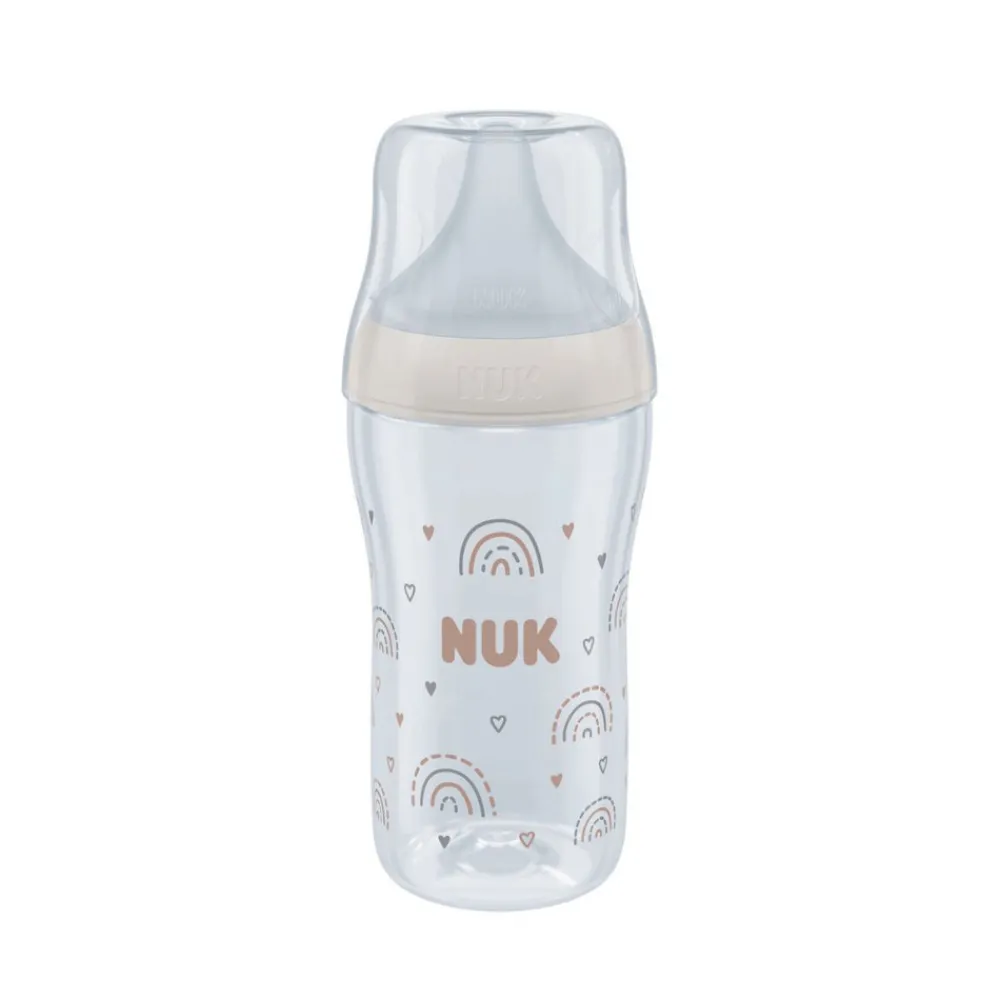 NUK Perfect Match PP sutteflaske 260 ml - Rainbow- Sutteflasker