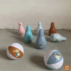 Petit Jour Peter Kanin, bowling sæt- Aktivitetslegetøj