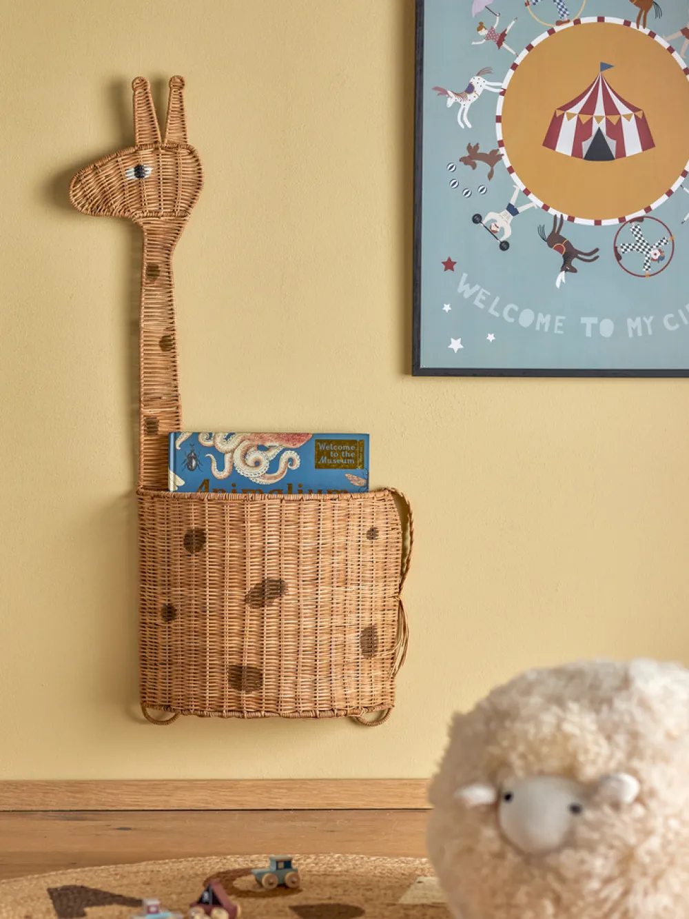 Bloomingvillemini Philine Kurv til væg, Natur, Rattan-Børn Kurve