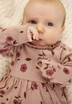 The New Siblings Picole Pointelle Bodykjole langærmet - Adobe rose- Kjoler