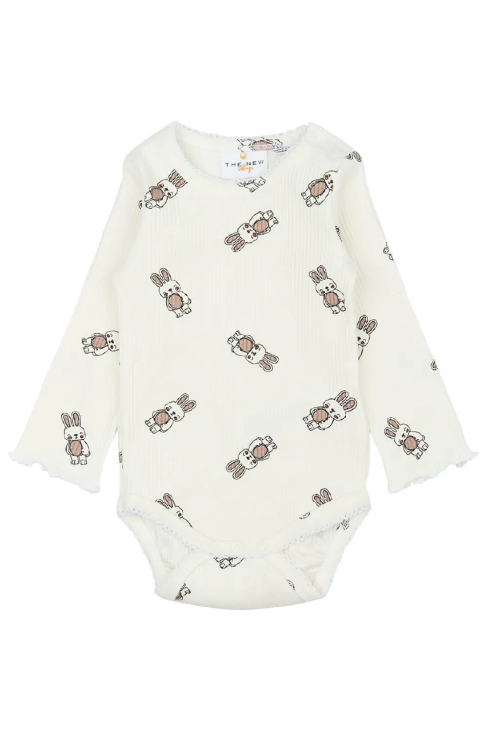 The New Siblings Pippa Rib Body langærmet - Cloud dans- Bodystocking Langærmet