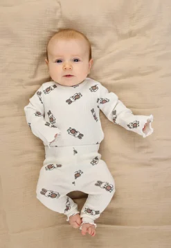 The New Siblings Pippa Rib Body langærmet - Cloud dans- Bodystocking Langærmet