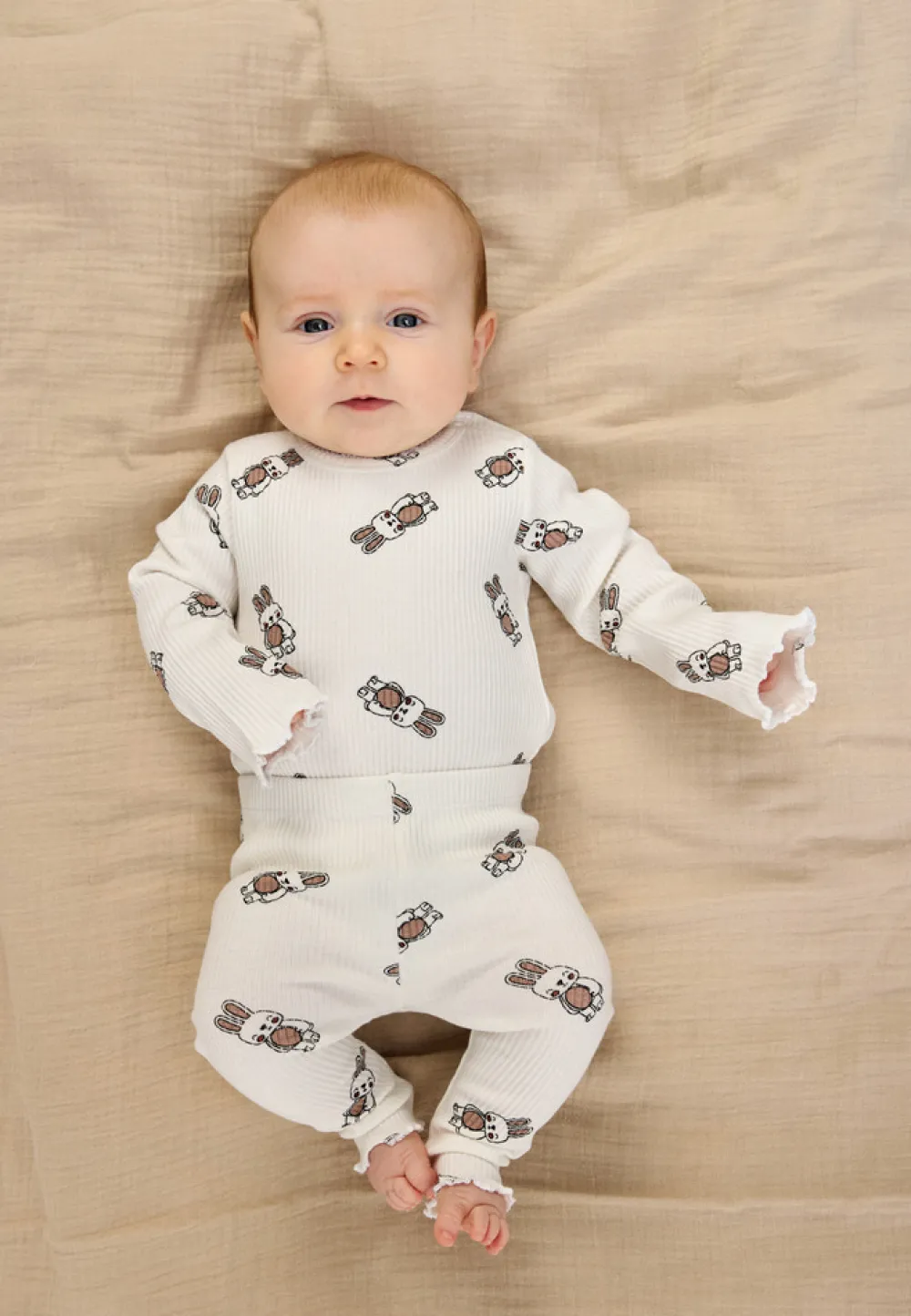 The New Siblings Pippa Rib Body langærmet - Cloud dans- Bodystocking Langærmet