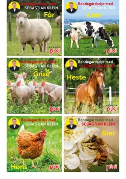 Carlsen Pixi serie 133 - Bondegårdens dyr-Børn Børnebøger