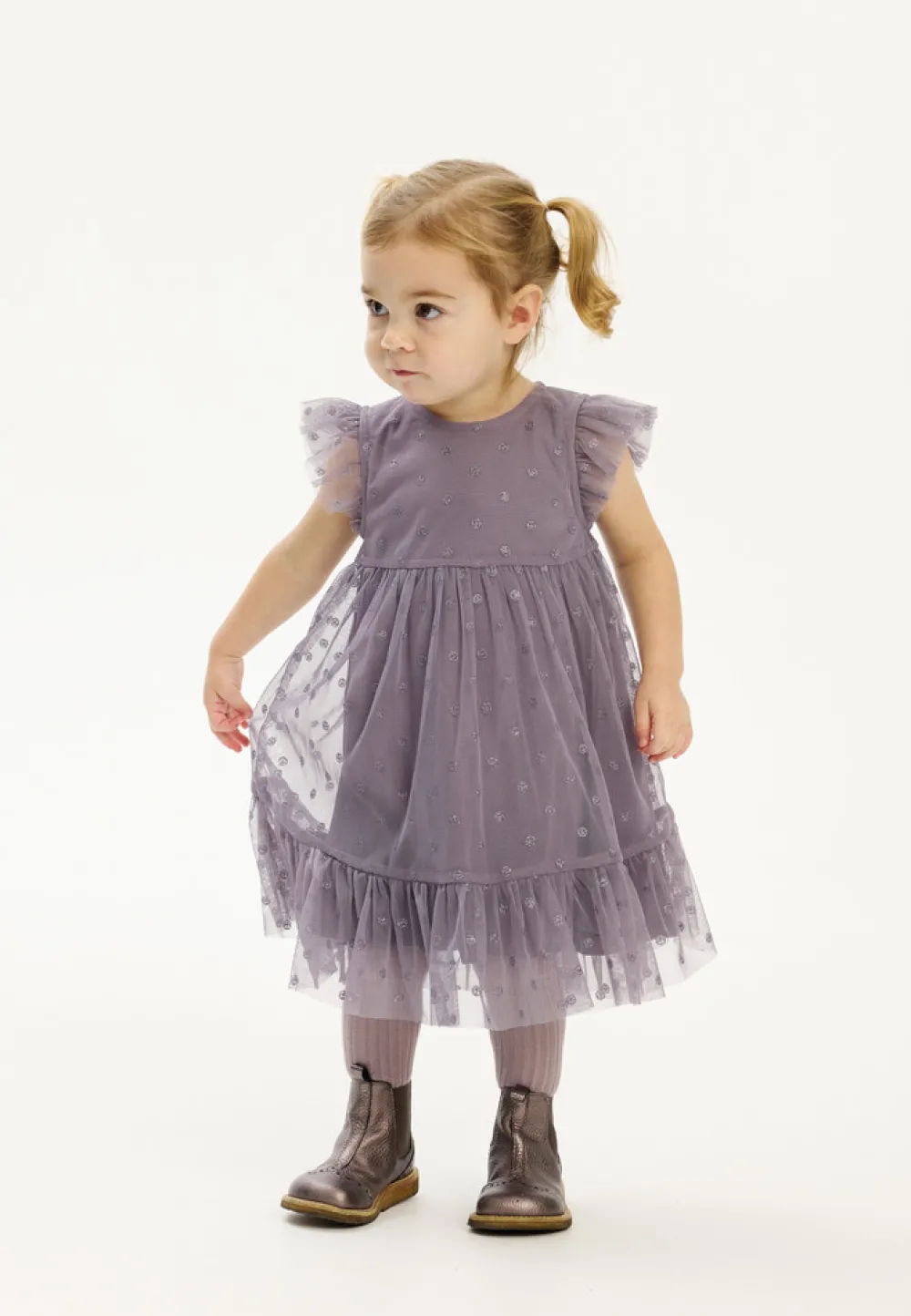 The New Siblings Poppy Kjole - GRAY RIDGE- Kjoler