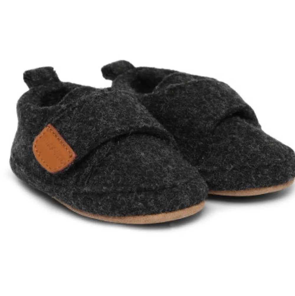 Mikk-Line Prewalker Uld - ANTHRACITE MELANGE- Uld Hjemmesko