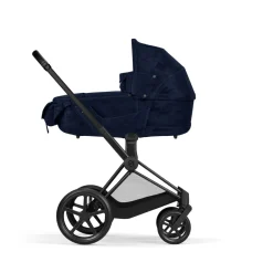 Cybex Priam Duovogn - Rebellious luxury denim blue/matt black- Kombivogne Med Flade Sæder
