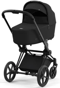 Cybex Priam Duovogn - sepia black/matt black- Kombivogne Med Flade Sæder