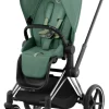 Cybex Priam klapvogn - leaf green/chrome black- Klapvogne Med Flade Sæder