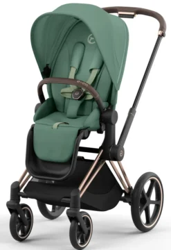 Cybex Priam klapvogn - leaf green/rosegold- Klapvogne Med Flade Sæder