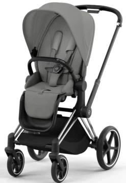 Cybex Priam klapvogn - mirage grey/chrome black- Klapvogne Med Flade Sæder