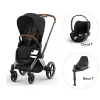 Cybex Priam klapvogn inkl. cloud T og base - sepia black/chrome brown- Klapvogne Med Flade Sæder|Vognpakker
