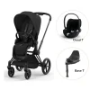 Cybex Priam klapvogn inkl. cloud T og base - sepia black/matt black PLUS- Klapvogne Med Flade Sæder|Vognpakker
