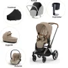 Cybex Priam pakke - cozy beige/chrome brown PLUS- Kombivognspakker