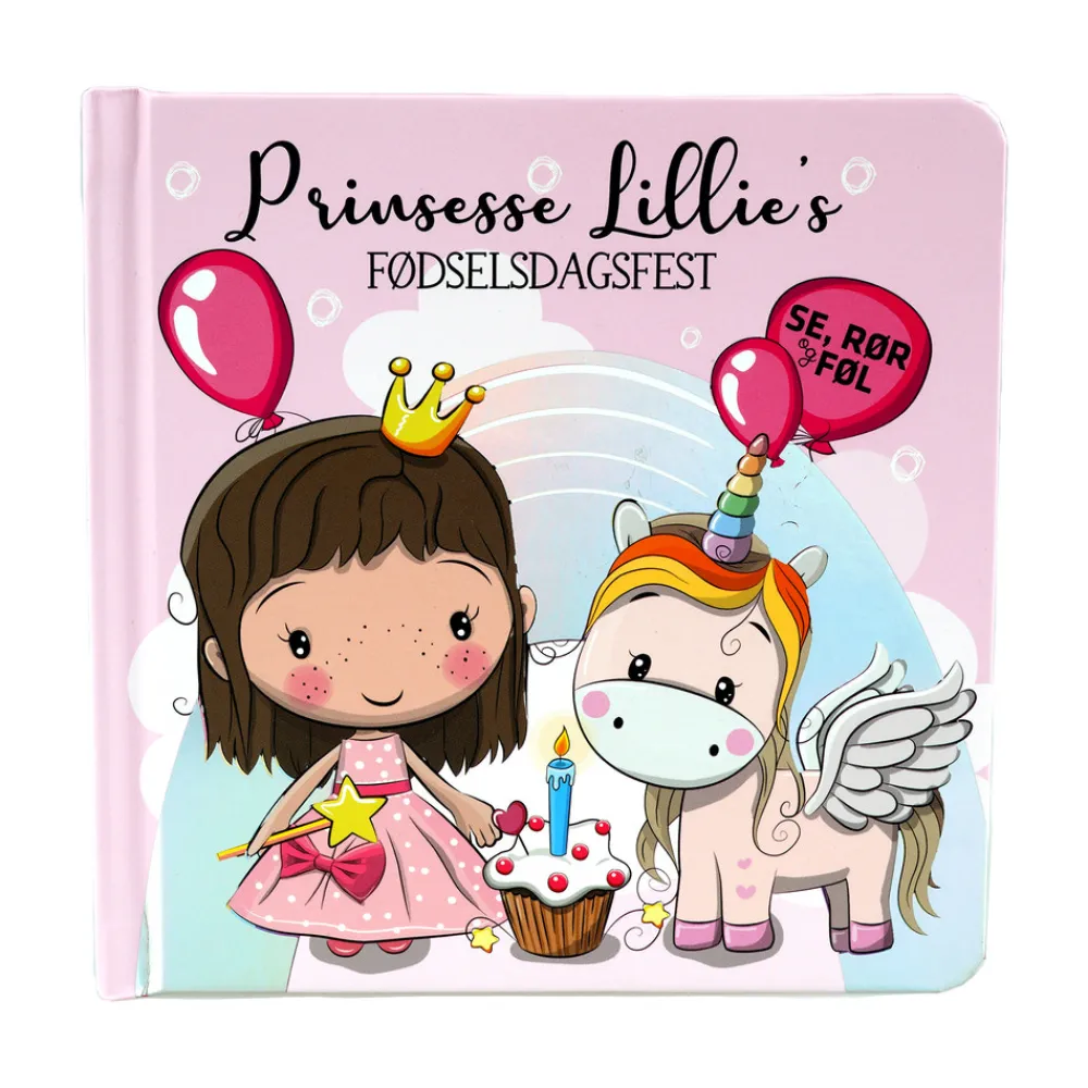 Barbo Toys Prinsesse Lillies fødselsdag - rør og føl- Røre- & Følebøger|Papbøger