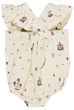 Copenhagen Colors Printet romper m. seler - TIVOLI- Bodystocking U. Ærmer