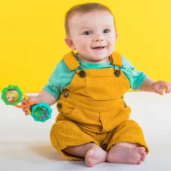Bright Starts Rangle, Rattle & Shake Barbell, grøn- Bideringe & Rangler