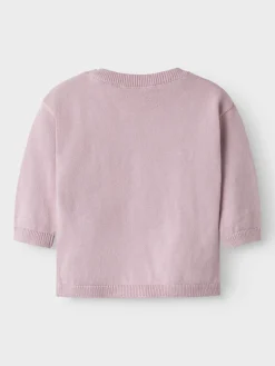 NAME IT Rebow Striktrøje - Keepsake Lilac- Juletøj|Cardigans, Veste & Trøjer