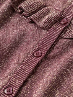 NAME IT Refraja Strikket Cardigan - Burgundy- Juletøj|Cardigans, Veste & Trøjer