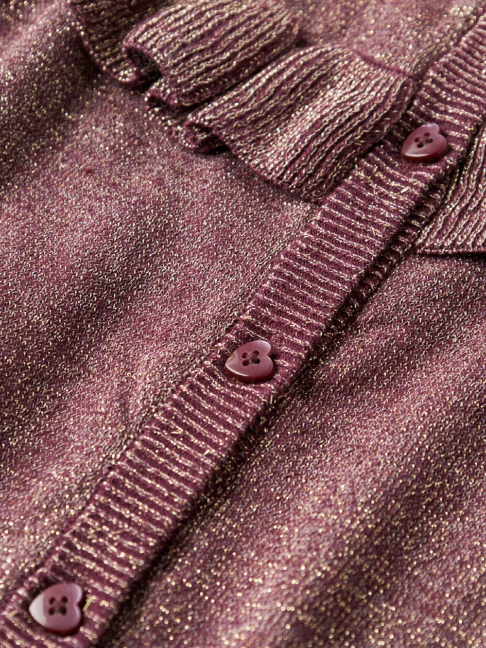 NAME IT Refraja Strikket Cardigan - Burgundy- Juletøj|Cardigans, Veste & Trøjer