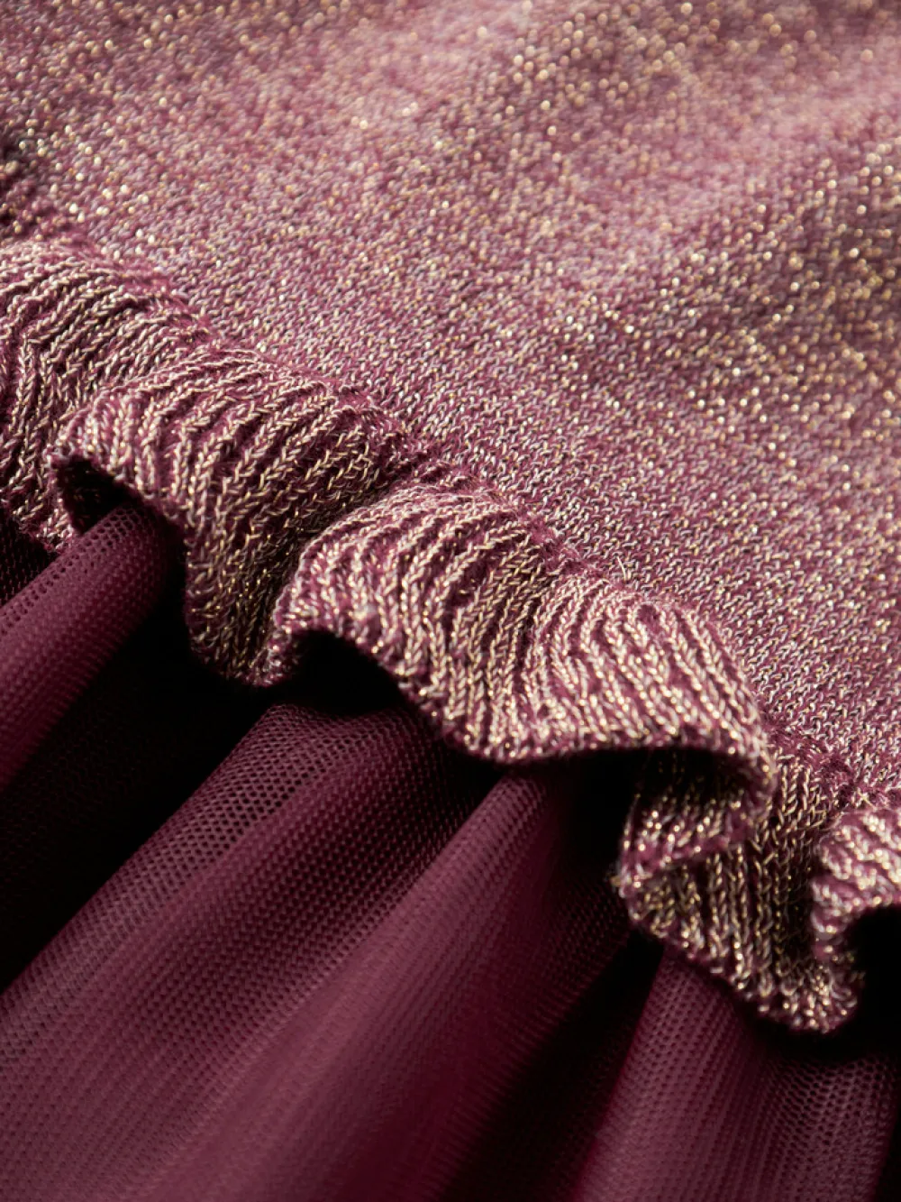 NAME IT Refraja Strikket Kjole - Burgundy- Juletøj|Kjoler