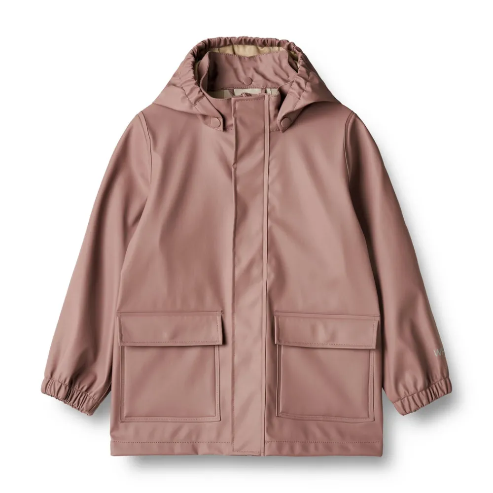 Wheat Regnjakke Ollo - Dusty Lilac- Regntøj