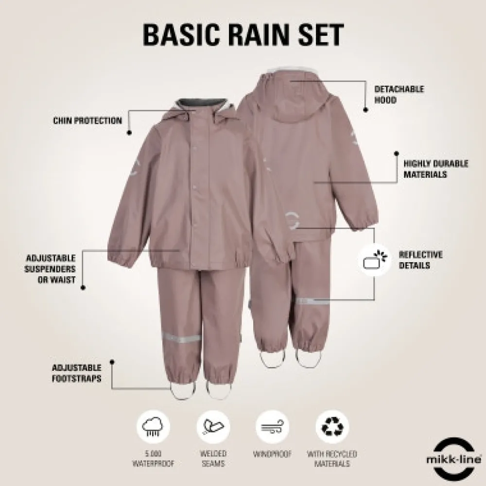 Mikk-Line Regntøj Recycled - ADOBE ROSE- Regntøj