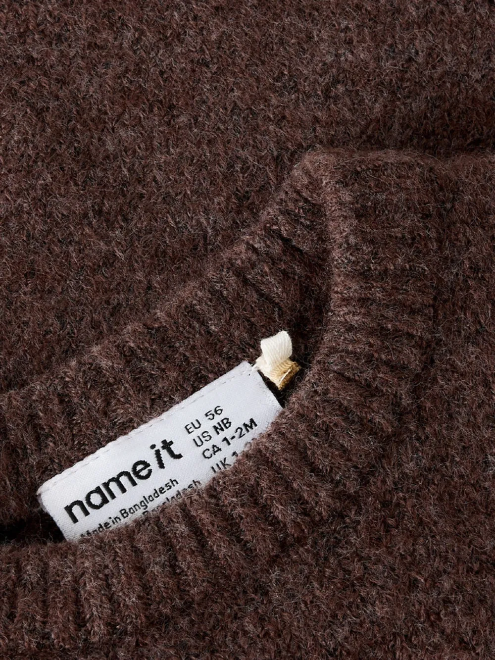 NAME IT Reifyly Stikket Vest - Peppercorn- Juletøj|Cardigans, Veste & Trøjer