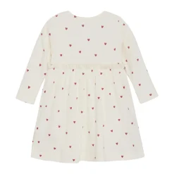 Minymo Rib Kjole - med hjerteprint- Kjoler
