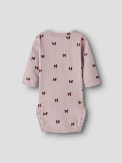 NAME IT Ribbea Langærmet Body - Keepsake Lilac- Juletøj|Bodystocking Langærmet