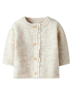 NAME IT Rikimmi Strikket Cardigan - Peyote Melange- Juletøj|Cardigans, Veste & Trøjer